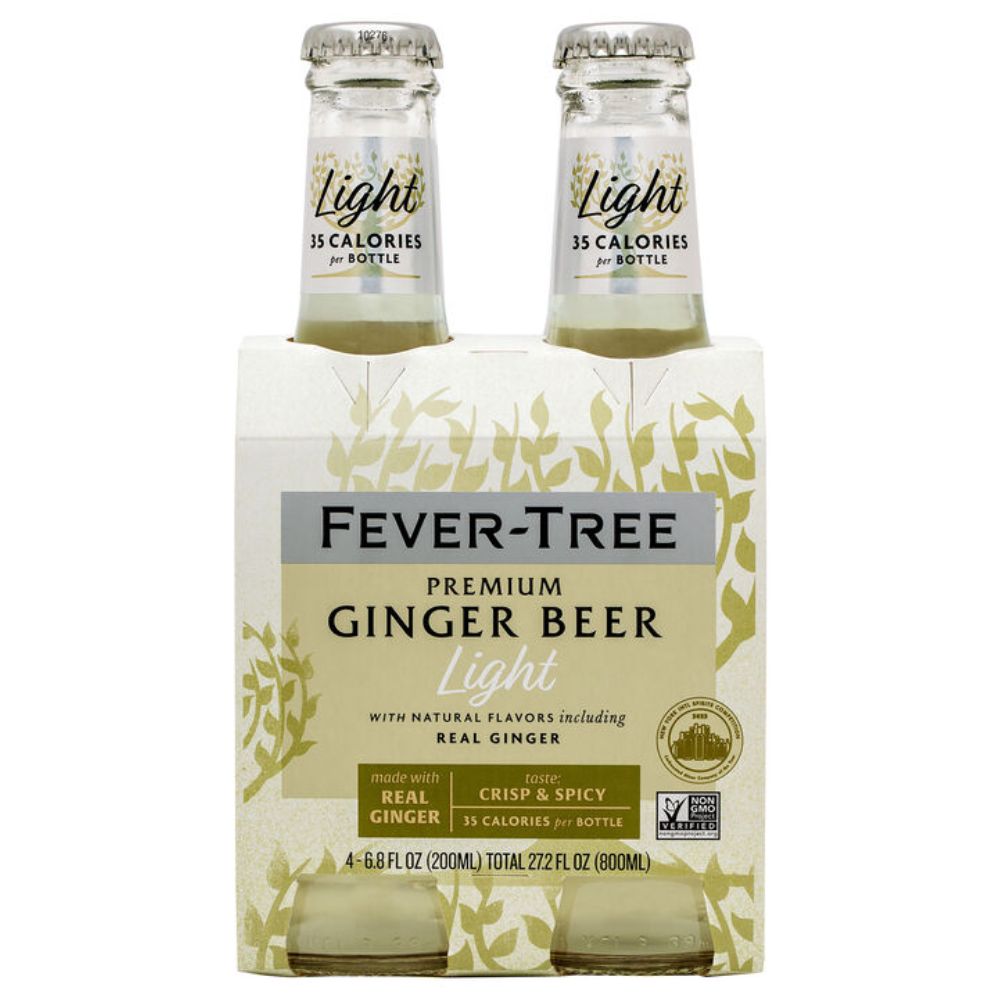 Fever Tree Light Ginger Beer 4pk Bottles