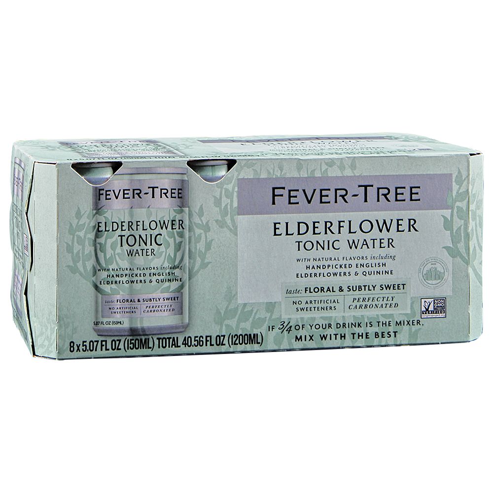 Fever Tree Elderflower Tonic Water 8pk Cans