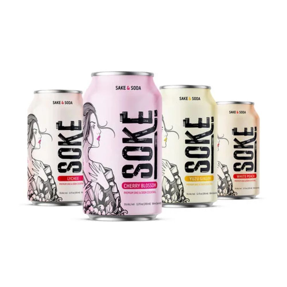 [D] Soke Sake Soda Variety 8pk Can