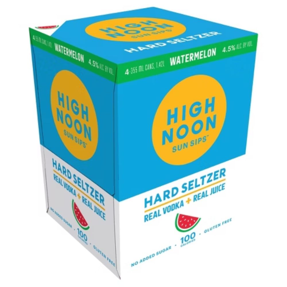 High Noon Watermelon Vodka Seltzer 4pk Can