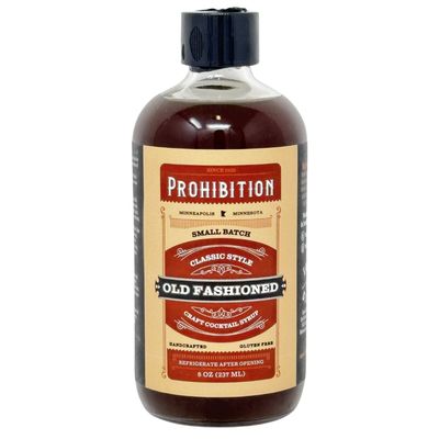 [8oz] Prohibition Classic-Style Old Fashioned Syrup
