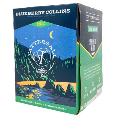 Tattersall Blueberry Basil Collins Cocktail 4pk Cans