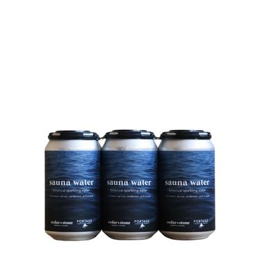 Portage Sauna Water Sparkling Water 6pk Can