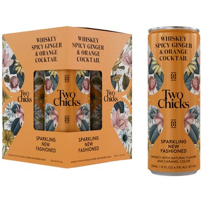 Two Chicks Sparkling New Fashioned 4pk Can