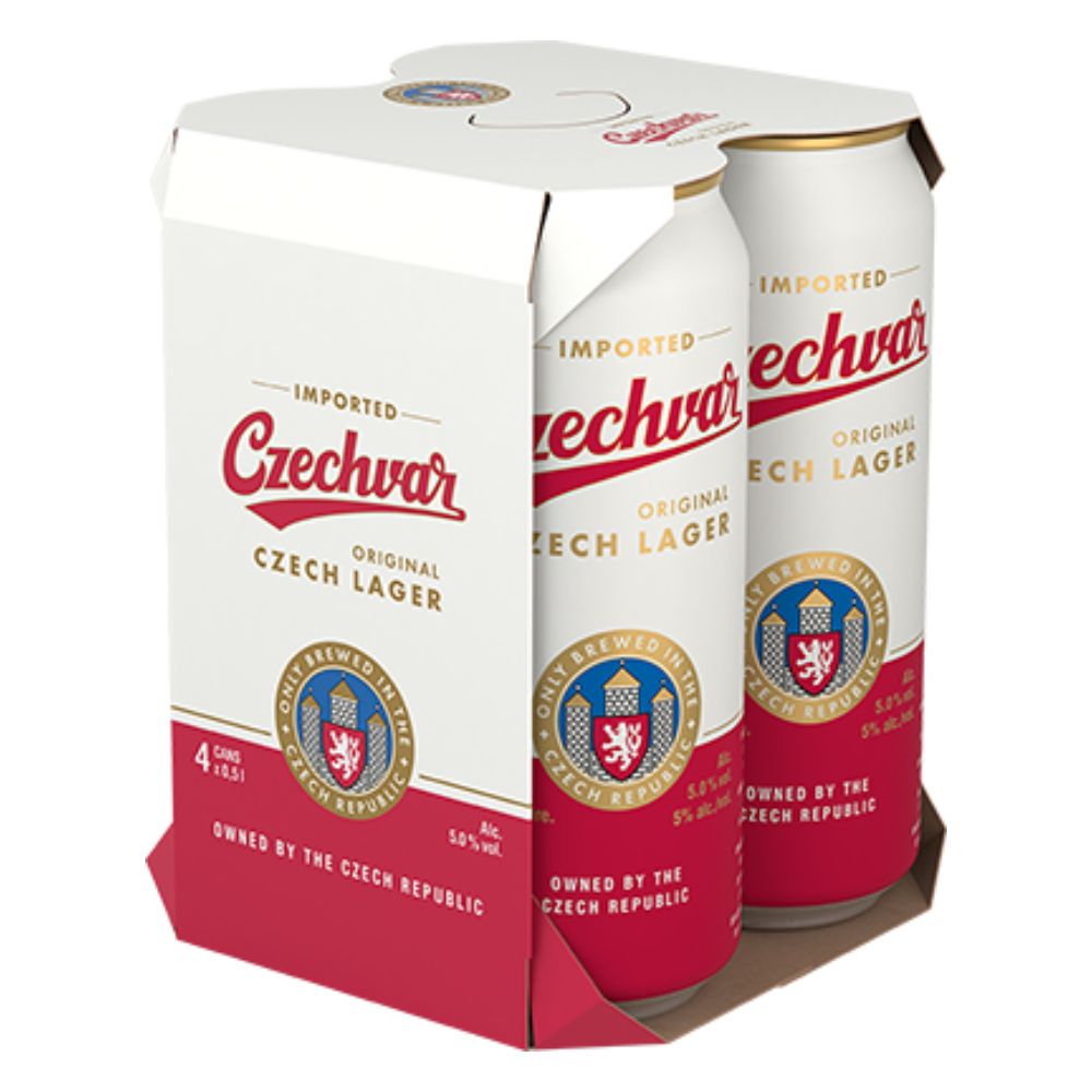 Czechvar 4pk Can