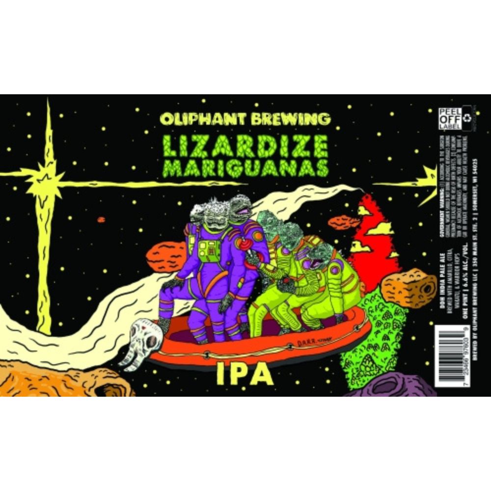 Oliphant Lizardize Mariguanas IPA 4pk Can