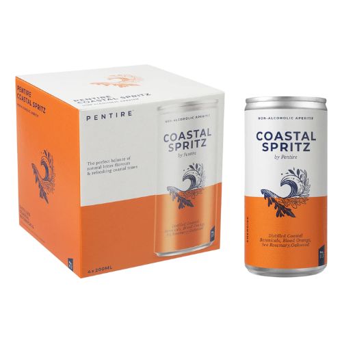 Pentire Coastal Spritz Non-Alcoholic Aperitif 4pk Can