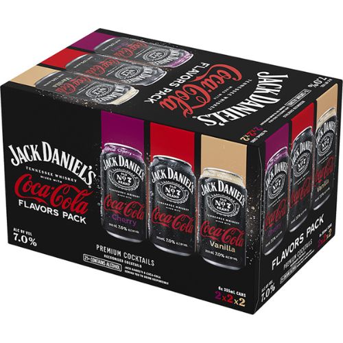 Jack Daniel's Coca Cola Flavors Pack 6pk Can