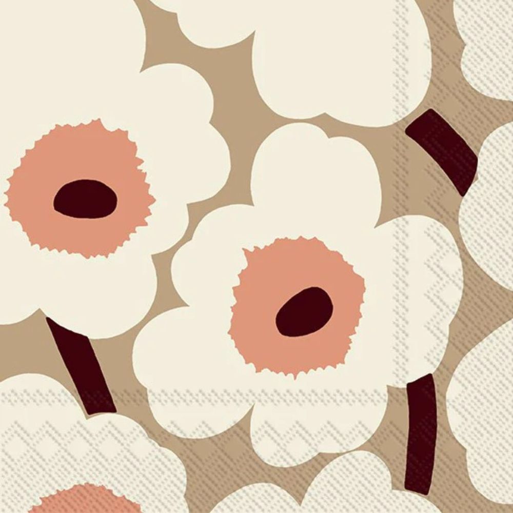 Marimekko Cream Floral Cocktail Napkins