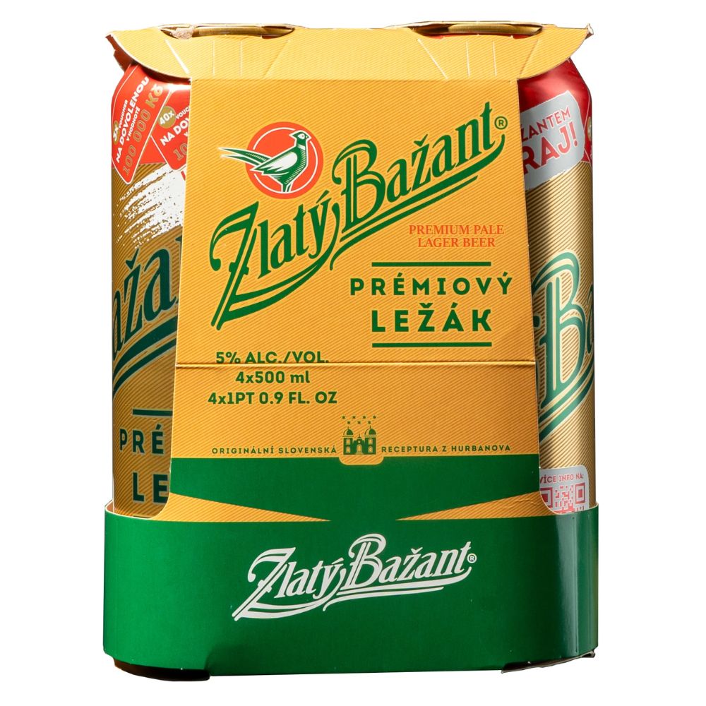Zlaty Bazant Golden Pheasant Czech Lager 4pk Can