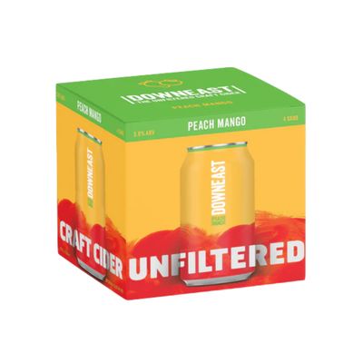 Downeast Peach Mango Hard Cider 4pk Can