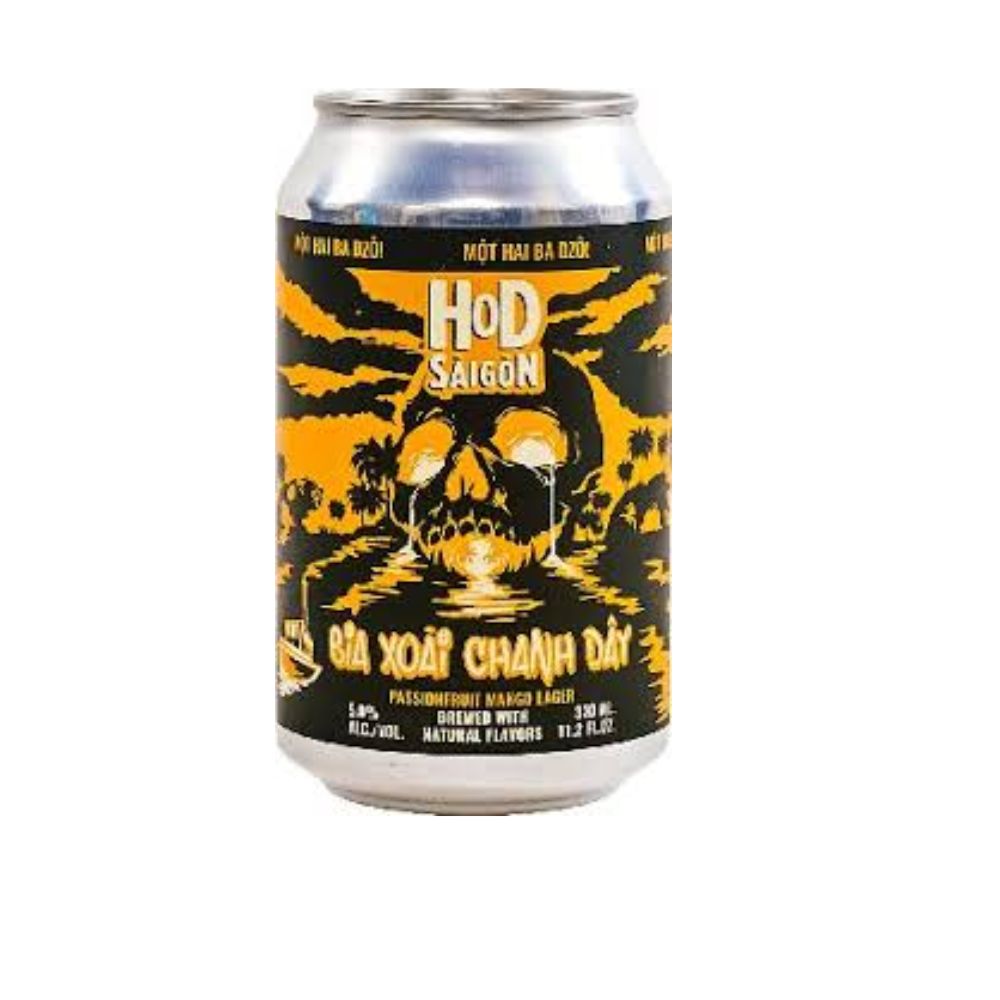 HOD Saigon Bia Xoai Chanh Day Passionfruit Lager 4pk Can
