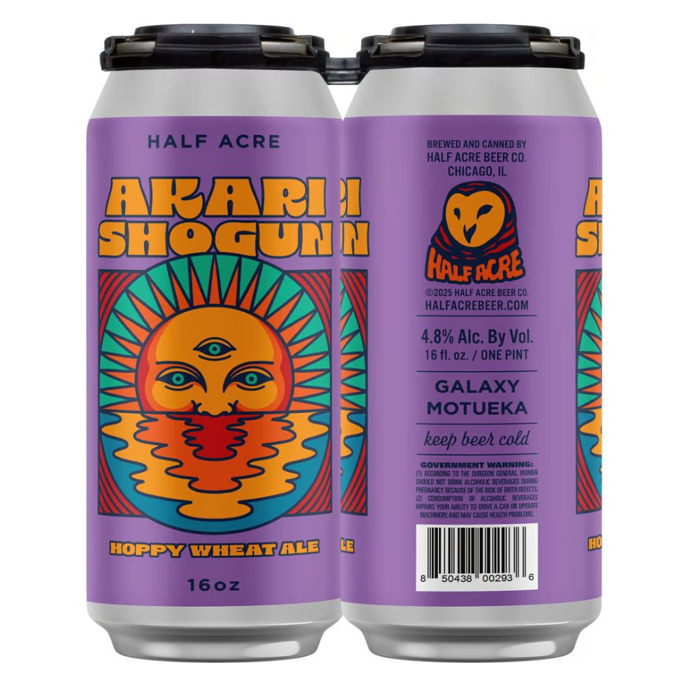 Half Acre Akari Shogun American Wheat 4pk Can