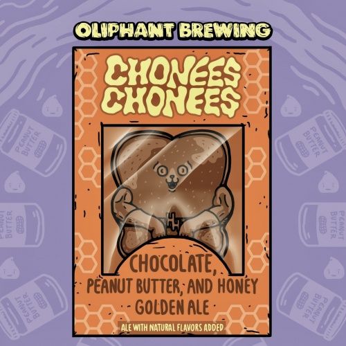 Oliphant Chonees Chonees Chocolate PB &amp; Honey Golden Ale 4pk Can