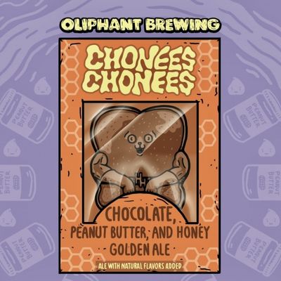 Oliphant Chonees Chonees Chocolate PB &amp; Honey Golden Ale 4pk Can