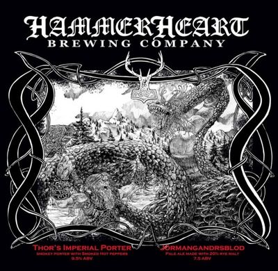 HammerHeart Jormungandr&#39;s Rye Pale Ale 4pk Can