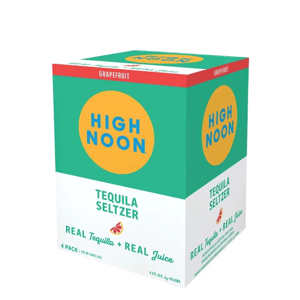 High Noon Grapefruit Tequila Seltzer 4pk Can