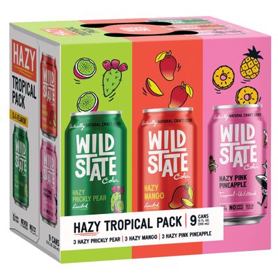 Wild State Hazy Tropical Variety 9pk Can