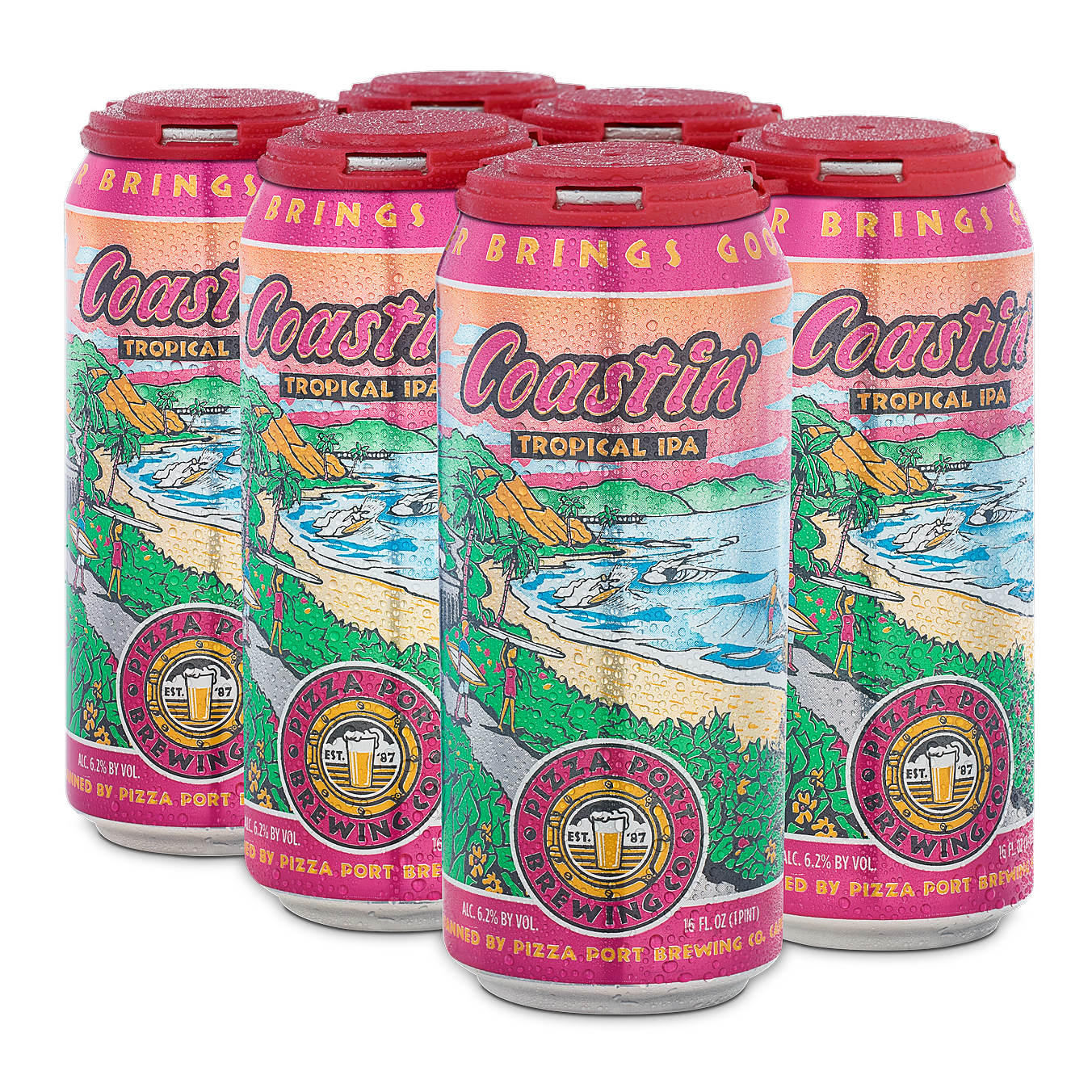 Pizza Port Coastin&#39; Tropical IPA 6pk Can