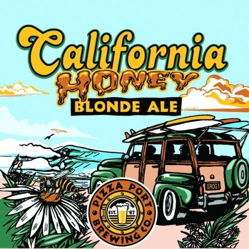 Pizza Port California Honey Blonde Ale 19.2oz Can