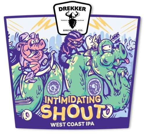 Drekker Intimidating Shout West Coast IPA 4pk Can