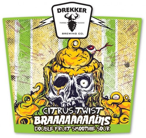 Drekker Citrus Twist Braaaaaaaains Sour 4pk Can