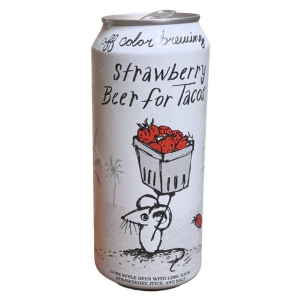 Off Color Strawberry  Beer for Tacos 4pk Can
