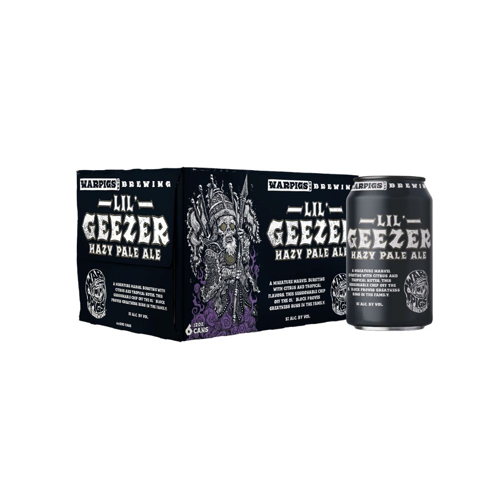 Warpigs lil&#39; Geezer Hazy Pale 6pk Can
