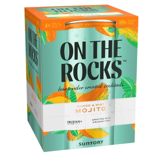 On The Rocks Mango &amp; Mint Mojito 4pk Can