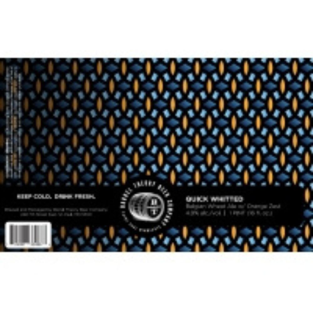Barrel Theory Quick Whitted Belgian Wheat 4pk Can