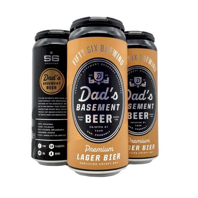 56 Brewing Dad&#39;s Basement Beer Lager 4pk Can