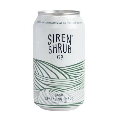 Siren Shrub Sparkling Basil 4pk Can