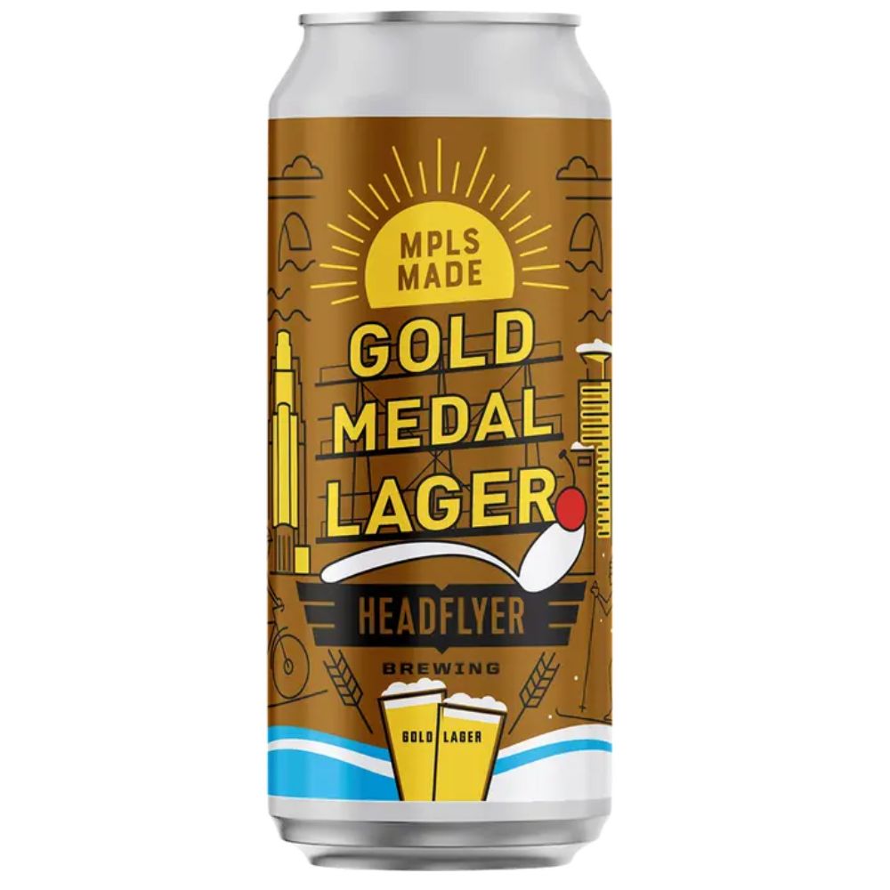 Headflyer Gold Medal Lager 4pk Can