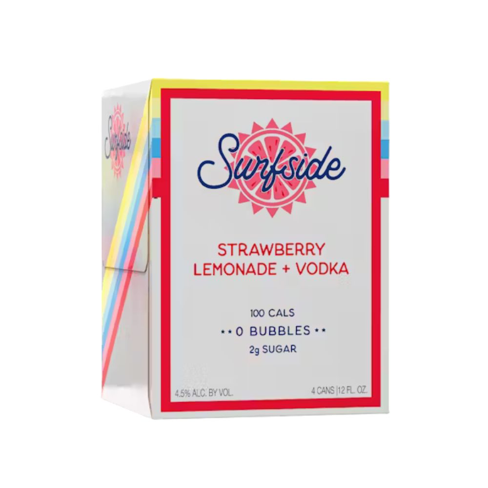 Surfside Strawberry Lemonade &amp; Vodka 4pk Can