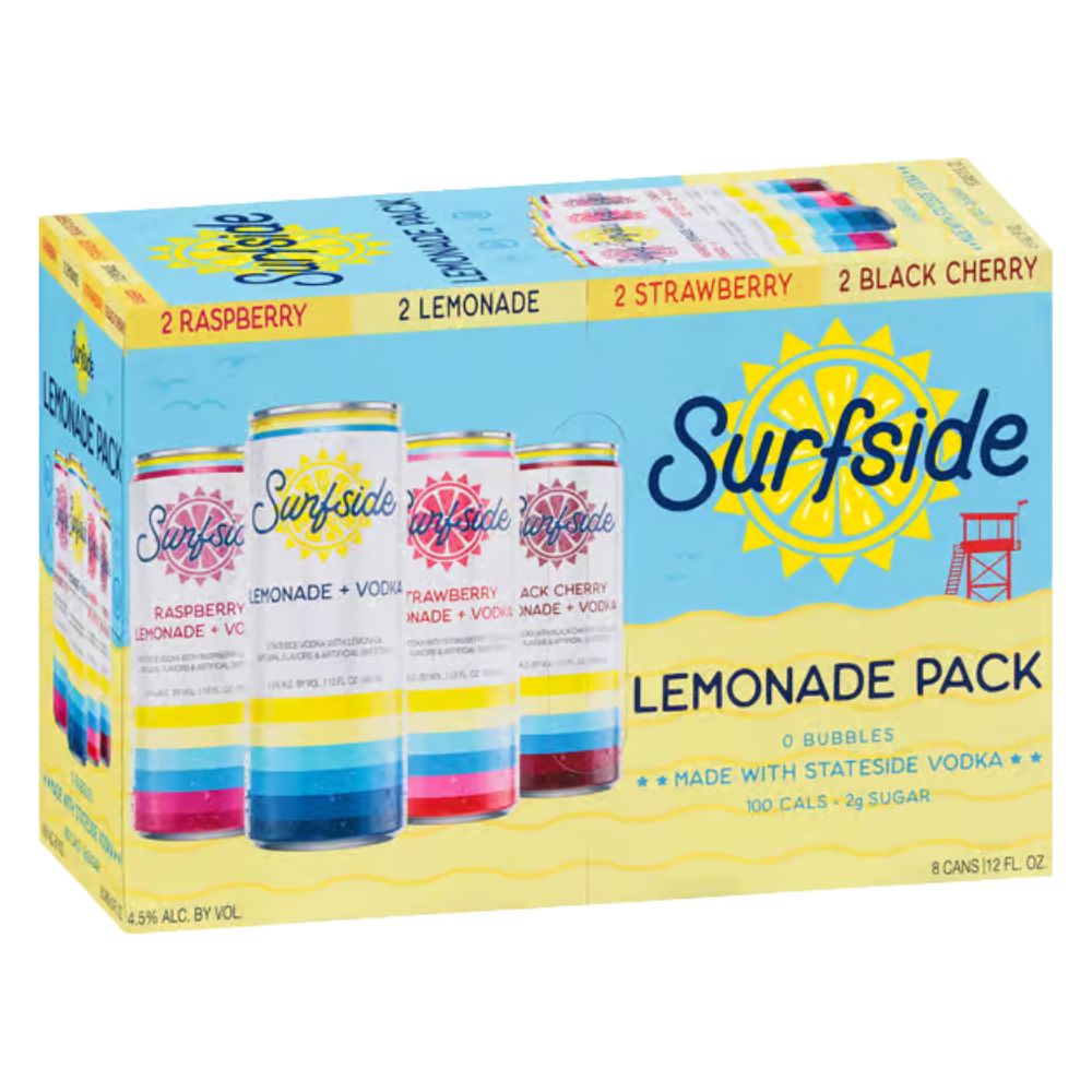 Surfside Lemonade Variety Pack 8pk Can
