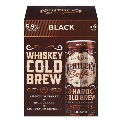 Whiskey Coffee Cold Brew 4pk Cans