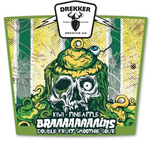 Drekker Kiwi Pineapple Braaaaaaaains Sour 4pk Can