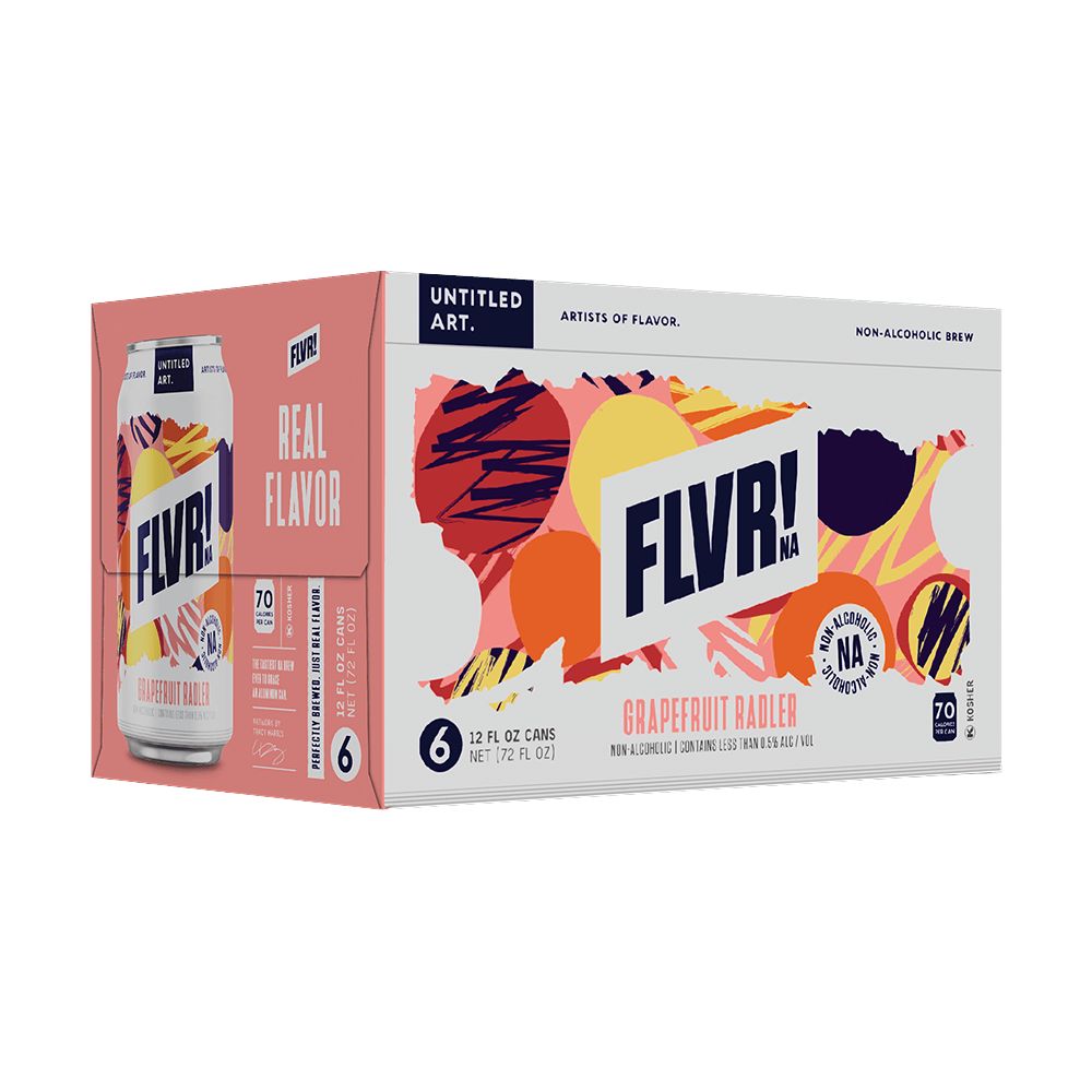 Untitled Art Non-Alcoholic FLVR Grapefruit Radler 6pk Can