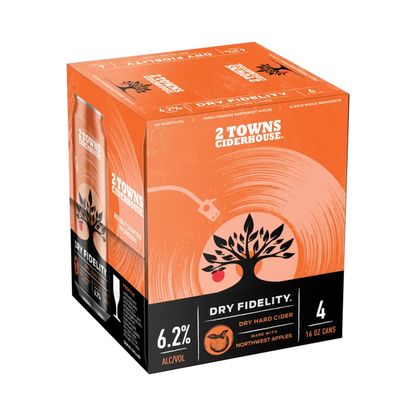 2 Towns Dry Fidelity Dry Cider 4pk Can