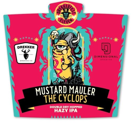 Drekker Mustard Mauler The Cyclops DDH IPA 4pk Can