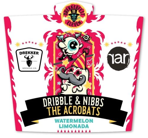 Drekker Dribble &amp; Nibbs The Acrobats Watermelon Limonada Sour 4pk Can