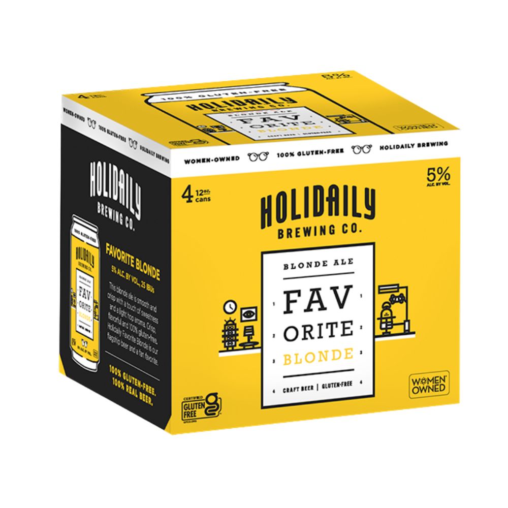 Holidaily Gluten-Free Favorite Blonde Ale 4pk Can