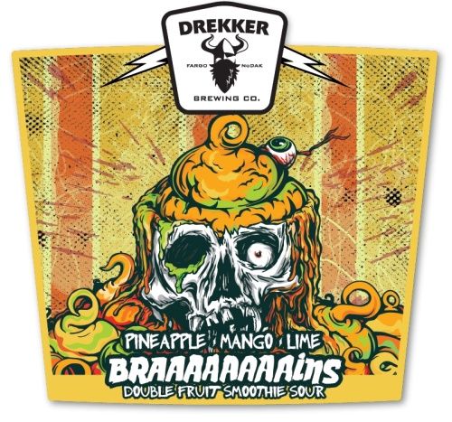 Drekker Pineapple Mango Lime Braaaaaaaains Sour 4pk Can