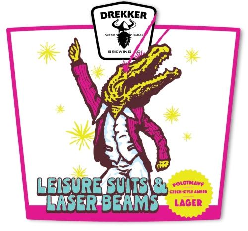 Drekker Leisure Suits &amp; Laser Beams Czech Amber Lager 4pk Can