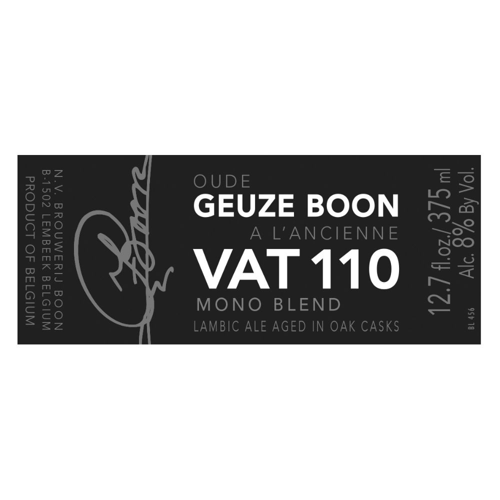 Boon Oude Geuze Boon à L&#39;Ancienne VAT 110 Mono Blend 2016 12.7oz Bottle