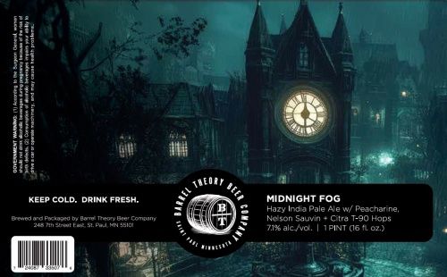 Barrel Theory Midnight Fog Hazy IPA 4pk Can