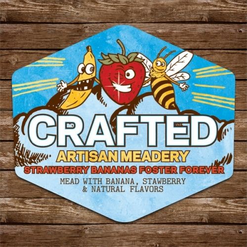 Crafted Strawberry Bananas Foster Forever Mead 500ml