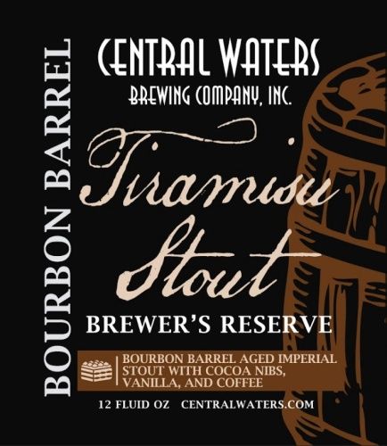 Central Waters Bourbon Barrel Tiramisu Stout 4pk Can