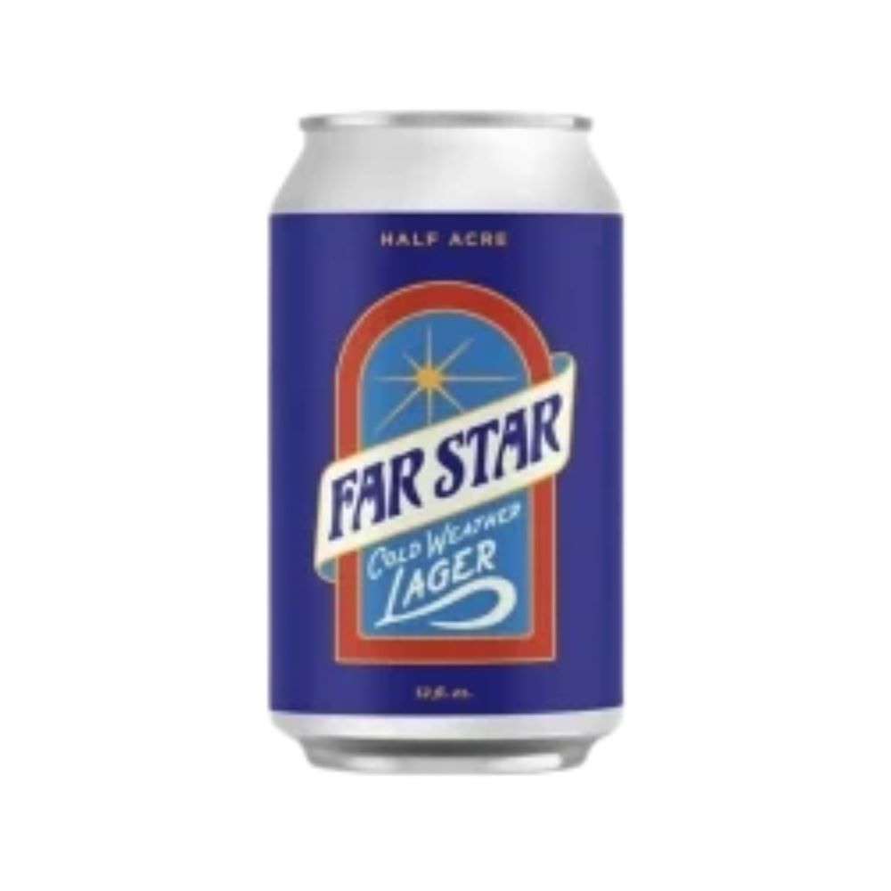 Half Acre Far Star Lager 6pk Can