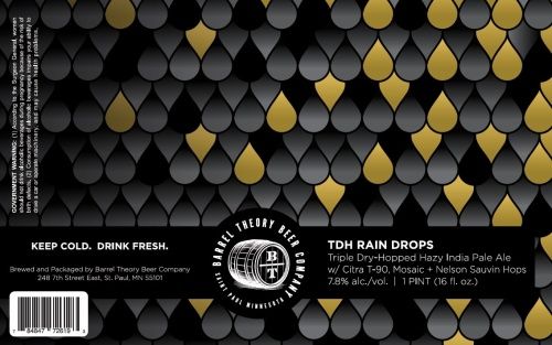 Barrel Theory TDH Rain Drops + Nelson Sauvin IPA 4pk Can